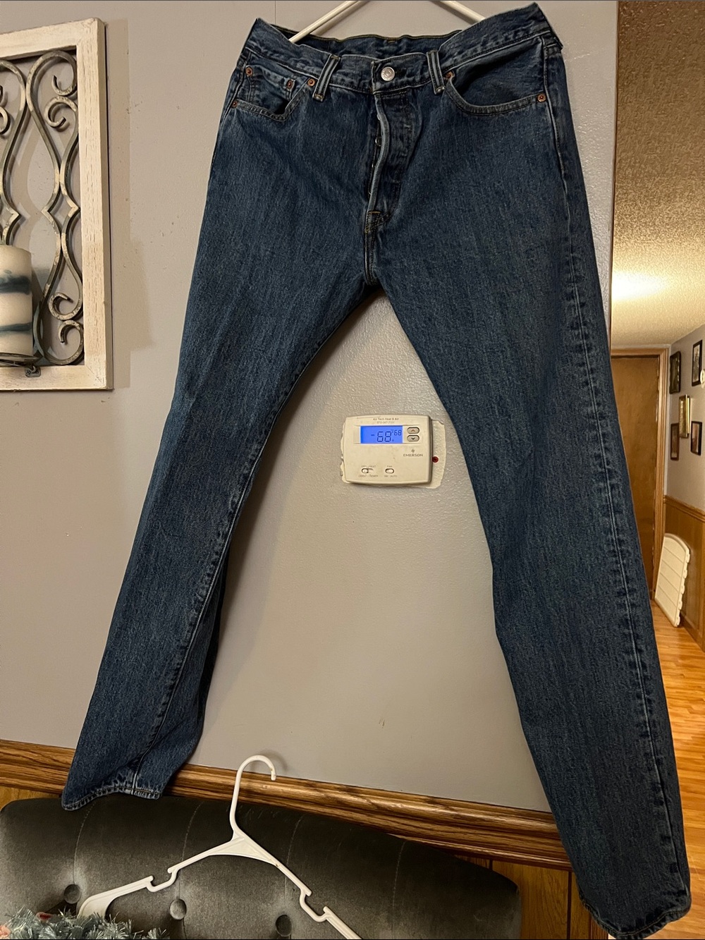 Levi's 501 Men's Dark Blue Slim Straight Jeans